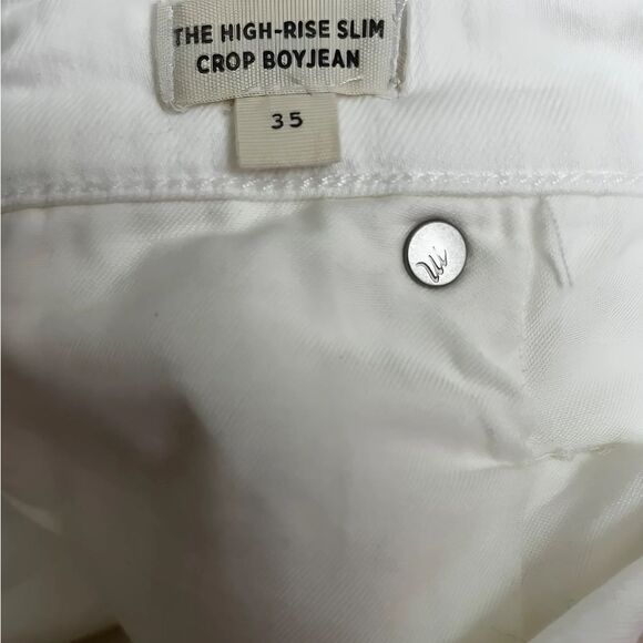 Madewell the high-rise slim crop boyfriend size 35 - Picture 7 of 12